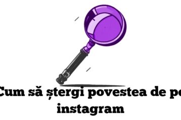 Cum să ștergi povestea de pe instagram